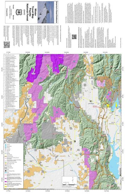 Payette National Forest Winter Travel Map West Half 2019 map by US Forest Service R4 - Avenza ...