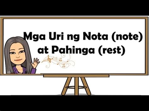 #Music #Grade4 Mga Uri ng Nota at Pahinga - YouTube