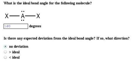 Solved What is the ideal bond angle for the following | Chegg.com