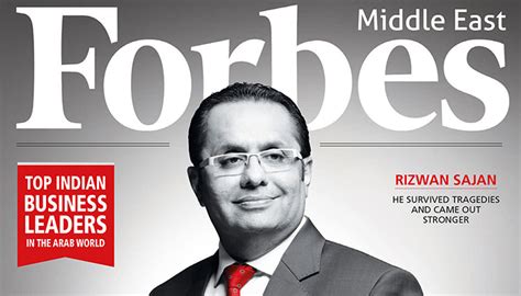 Rizwan Sajan on the cover of Forbes Middle East Magazine