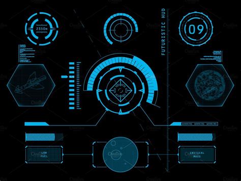 Futuristic HUD, Touch GUI Elements | Futuristic hud, Futuristic, Futuristic technology