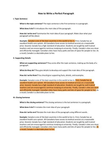 Paragraph Writing - 10+ Examples, Format, How to Write, Pdf