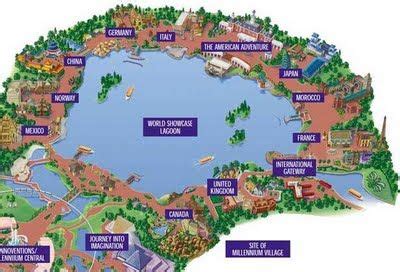 EPCOT Center World Showcase map | Epcot world showcase map, Disney ...