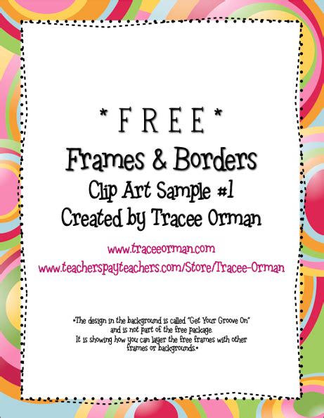 Free Frames & Borders Commercial-Use Clip Art Graphics - Classroom Freebies