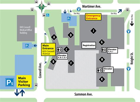 Hospital Campus Map | Michael Garron Hospital, Toronto East Health Network (MGH/TEHN)