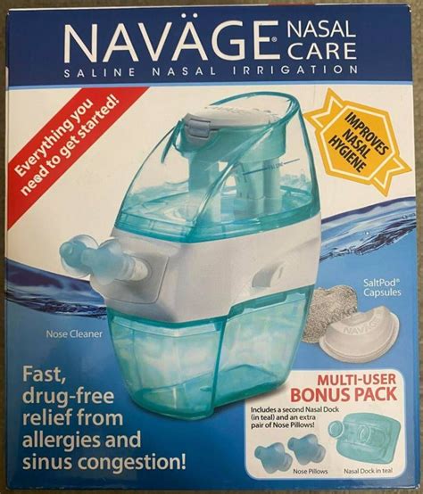 US$ 47.60 - Navage Nasal Care Saline Nasal Irrigation with Bonus Pack ...