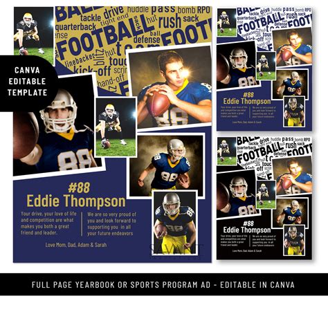 Football Ad Template - Etsy Denmark