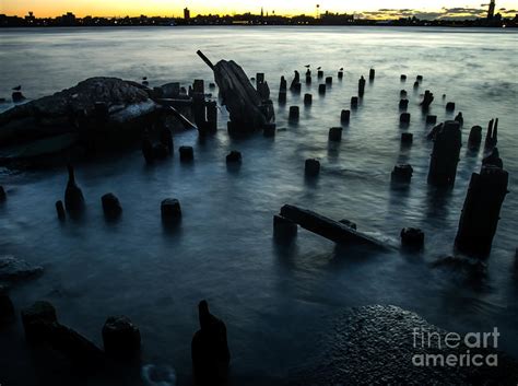 Brooklyn Skyline Silhouette Photograph by James Aiken - Fine Art America