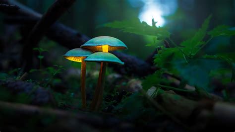 Beautiful Mushrooms In Forest Background 4K HD Mushroom Wallpapers | HD ...