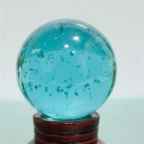 346g Flower Glass Ball Quartz Sphere Decoration Meditation Energy Healing | eBay