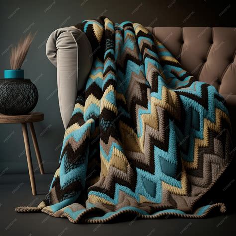 Premium Photo | Luxurious Blanket with Intricate Design Pattern