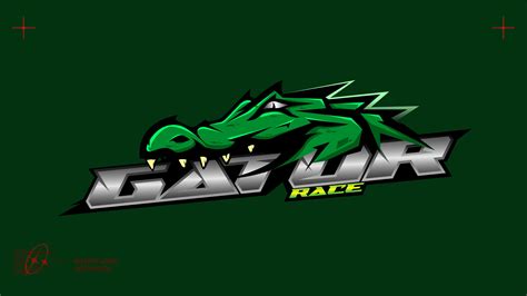 GATOR RACE MASCOT LOGO WITH LETTERING EFFECT on Behance