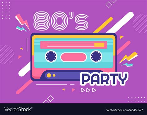 80s Party Background