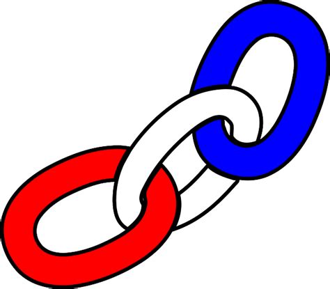 Free vector graphic: Links, Chain, Red, White, Blue - Free Image on Pixabay - 310132