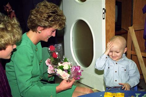 Prince William and Princess Diana at Cancer Hospital