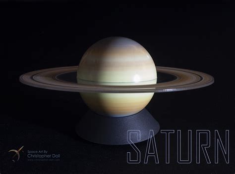 Saturn Model – Space Art By Christopher Doll