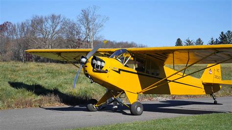 1941 Piper J3 Cub Aircraft Review with Flight in NorthEast - YouTube