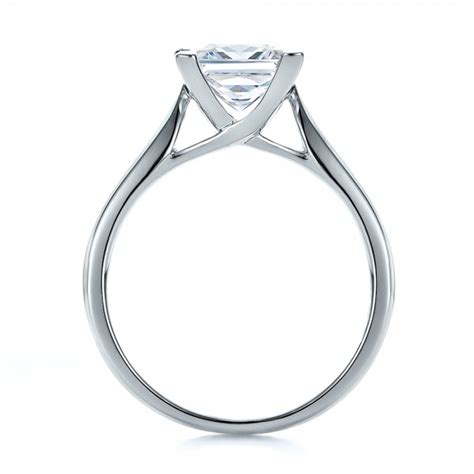 Contemporary Solitaire Princess Cut Diamond Engagement Ring #100398 Bellevue Seattle Joseph Jewelry