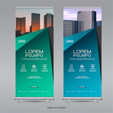 Premium Vector | Roll up banner template