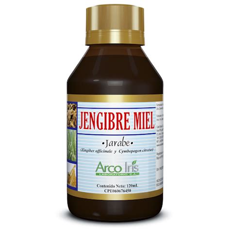 Jengibre-Miel Jengibre Miel Jarabe 120 Ml Arcoiris