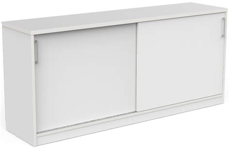 EkoSystem White Office Storage Credenza - 1600mm Wide | Office Stock