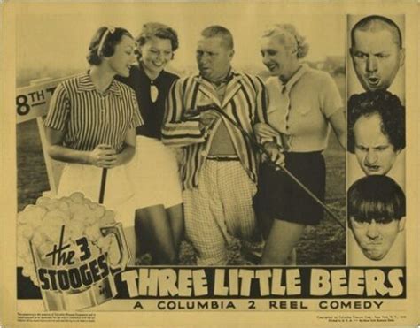 THREE LITTLE BEERS MOVIE POSTER The 3 Stooges VINTAGE | eBay