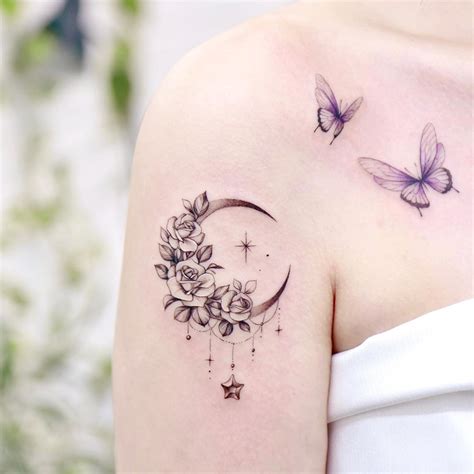 UPDATED: 40 Symbolic Crescent Moon Tattoos (August 2020)