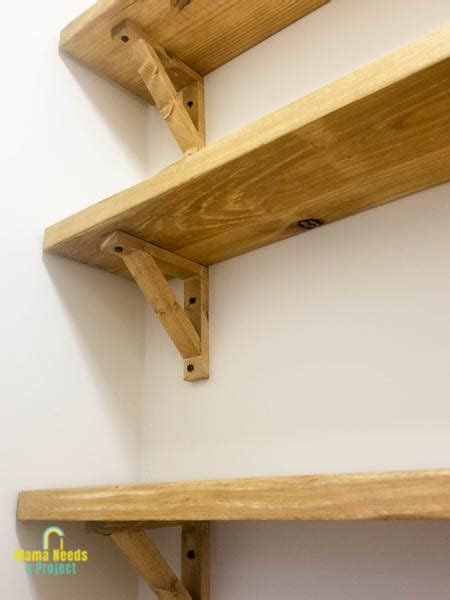 DIY Wood Shelf Brackets for Open Shelving - Mama Needs a Project