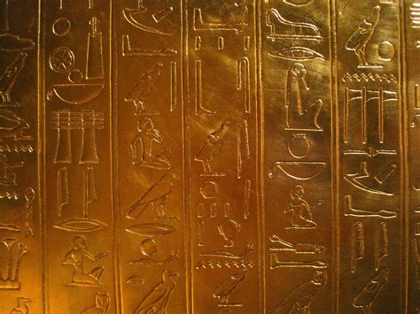 Gold Hieroglyphs On Shrine Free Stock Photo - Public Domain Pictures