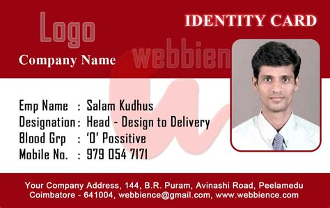 ID Card - Coimbatore - Ph: 97905 47171: Employee ID Cards - 97905 47171