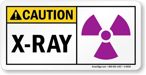 Caution, X-Ray Sign - Web's Leading Source, SKU: S-8550 - MySafetySign.com