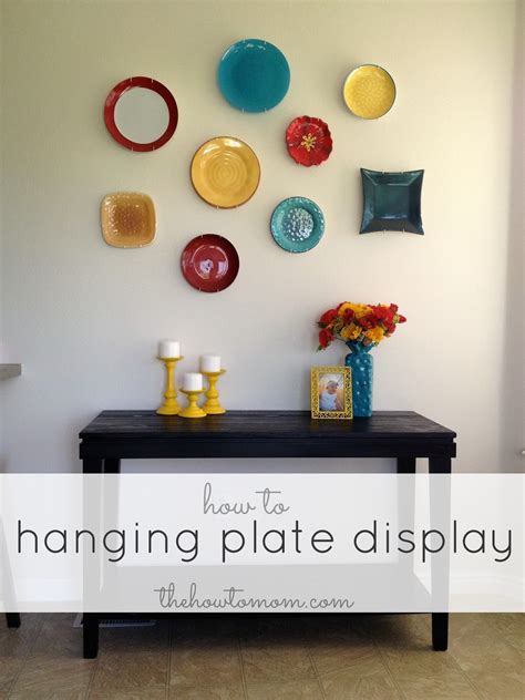 Hanging Plate Display | The How To Mom