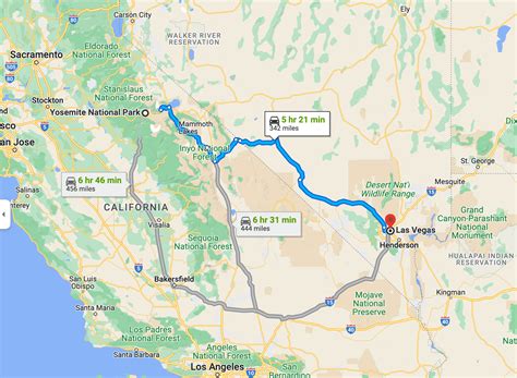 13 Best Stops On A Las Vegas to Yosemite Road Trip (With Winter Route)