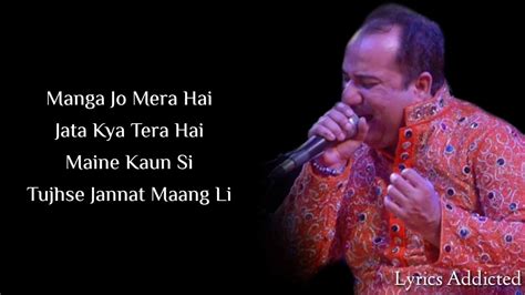 Ajj Din Chadheya Full Song with Lyrics| Rahat Fateh Ali Khan| Saif Ali ...