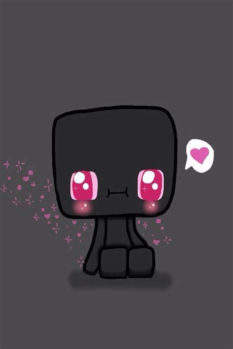 Cute Enderman | Minecraft anime, Minecraft art