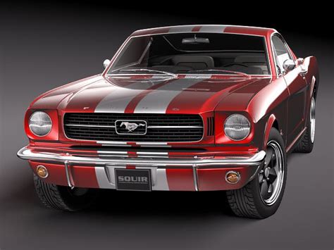 Ford Mustang Fastback 1960s 3D Model .max .3ds - CGTrader.com