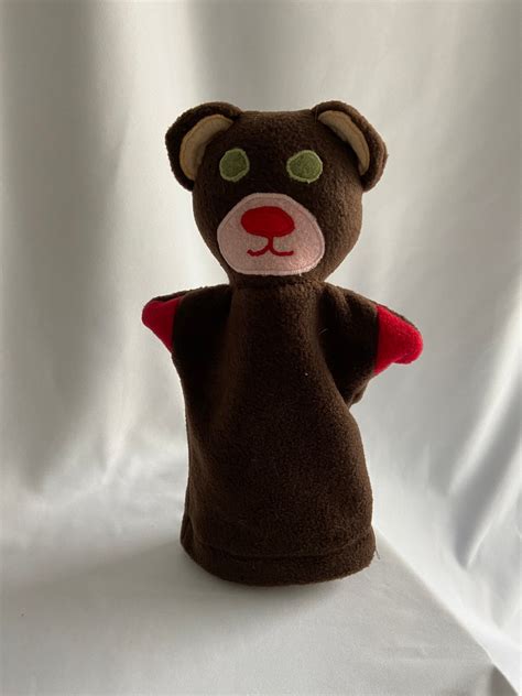 Pre School Bear Fleece Hand Puppet - Etsy