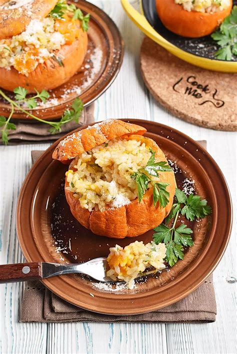 Stuffed Baby Pumpkins Recipe - Cook.me Recipes