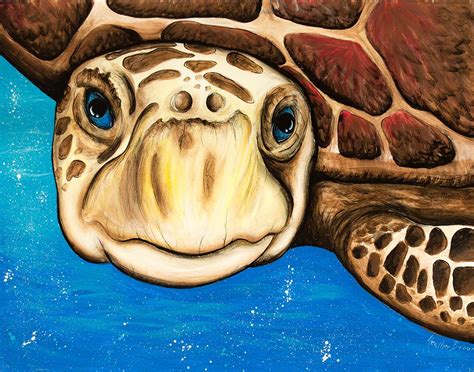 Turtle painting, Turtle art, Sea turtle painting