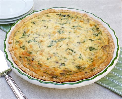 Spinach Mushroom Quiche is the perfect brunch dish