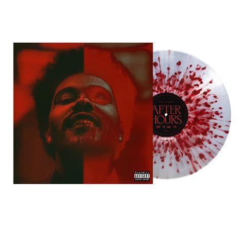 The Weeknd - After Hours Deluxe Edition Exclusive Clear w/ Red (Blood ...