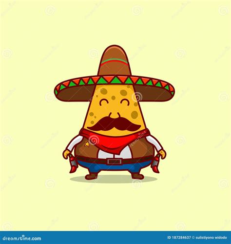 Cute Nachos Cartoon Character Vector Cartoon Illustration Stock Vector - Illustration of corn ...