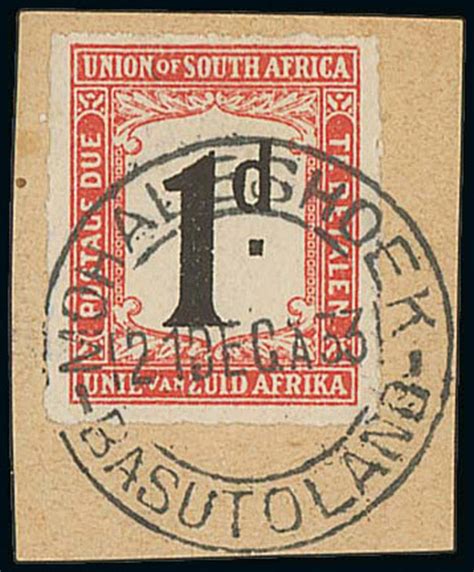 455 - Basutoland Postage Due Stamps Union Postage Due used in Basutola...