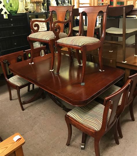 UHURU FURNITURE & COLLECTIBLES: SOLD **BARGAIN BUY** #26947 Duncan Phyfe Style Dining Set 62 ...