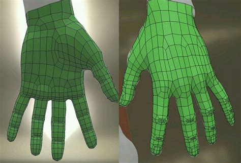 hand topology for animation https://www.artstation.com/p/Yz9AY Oleg ...