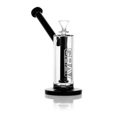 GRAV® 9" Upright Bubbler Water Pipe - Black