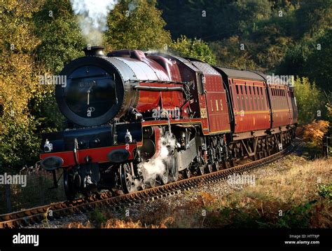 LMS Princess Royal Class 6201 Princess Elizabeth in steam Stock Photo - Alamy