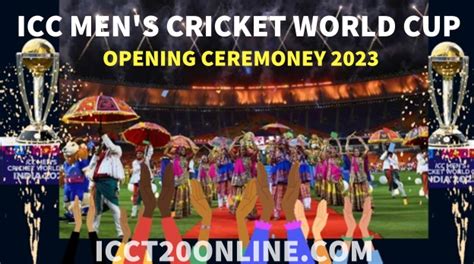 How to watch Cricket World Cup 2023 Opening Ceremony Live St