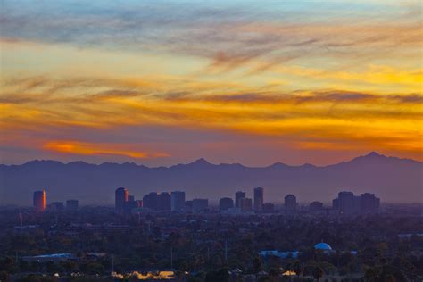 Skyline Phoenix Arizona Sunset - Our Partners Gryphon Real Estate ...