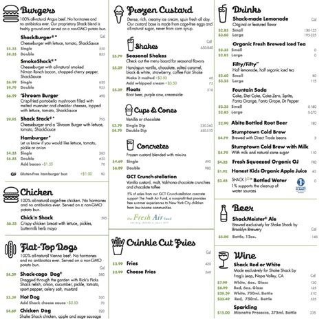 Shake Shack Menu Prices 2020 - Full Shake Shack Menu with Prices